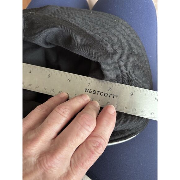 BUTTERFLIES Womens Bucket SUN HAT Multicolor and Black Reversible Foldable 2881 - Picture 4 of 4